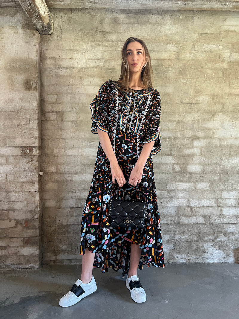 peter pilotto off the shoulder dress Peter Pilotto 'Atmos' knit off-shoulder dress