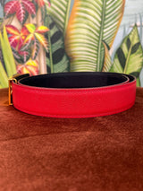 Hermés belt red horse buckle