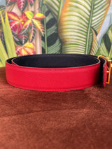 Hermés belt red horse buckle