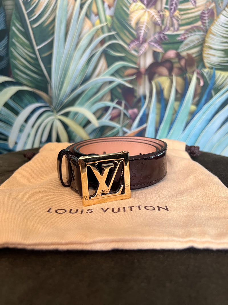 Louis Vuitton Citrine belt brown