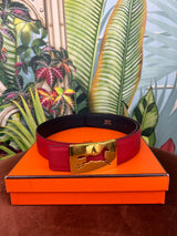 Hermés belt red horse buckle