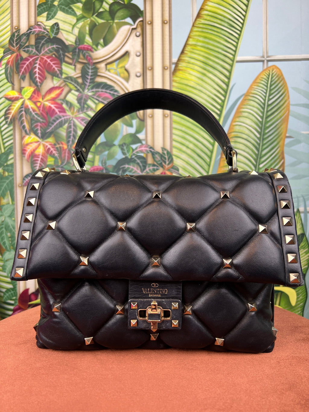 Valentino Garavani Candystud leather handbag