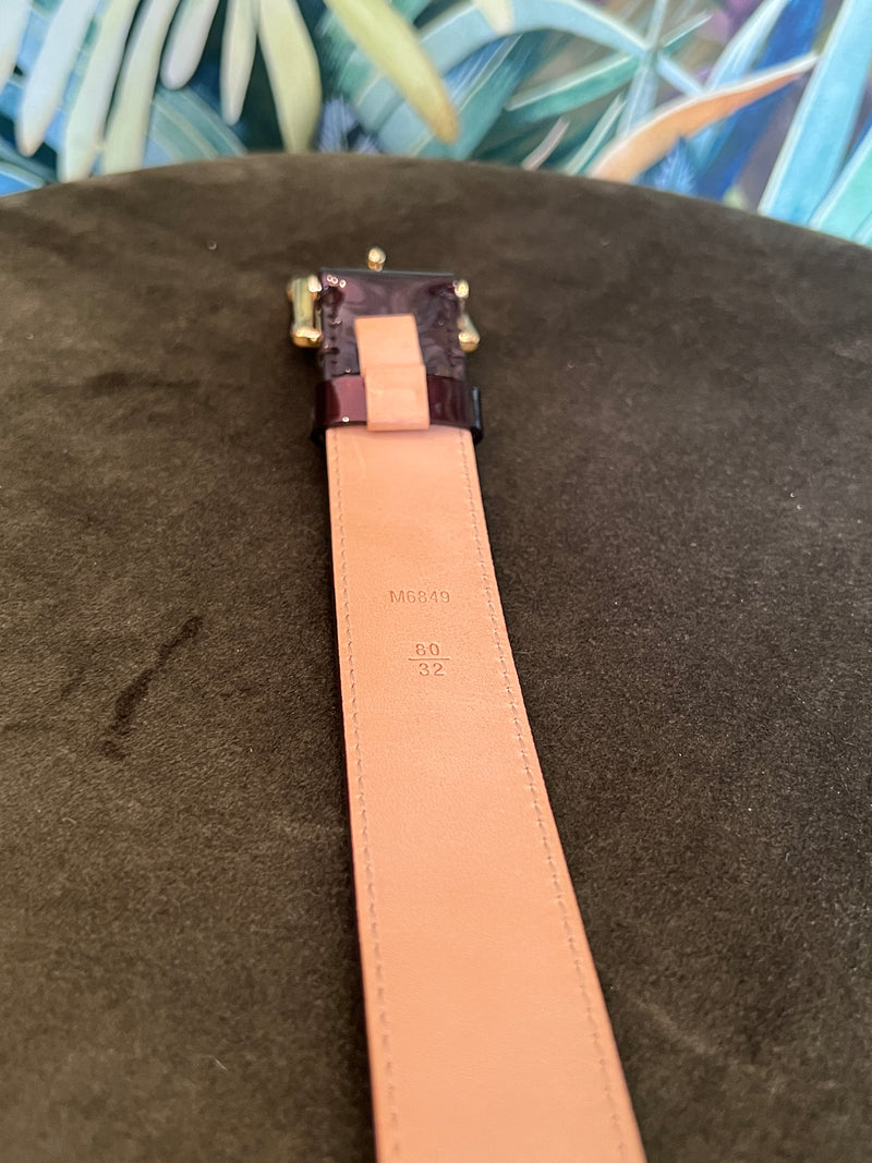 Louis Vuitton Citrine belt brown