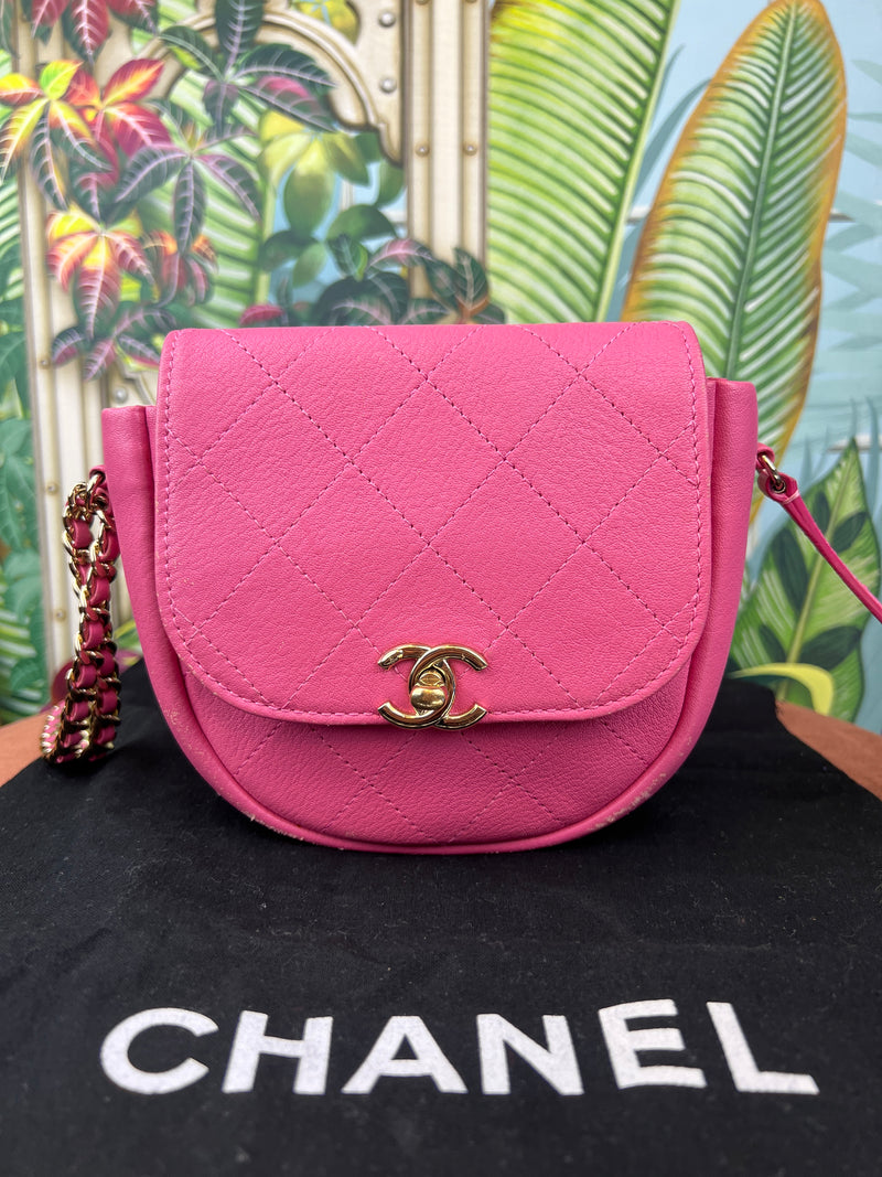 Chanel flap bag vintage pink A Piece Lux